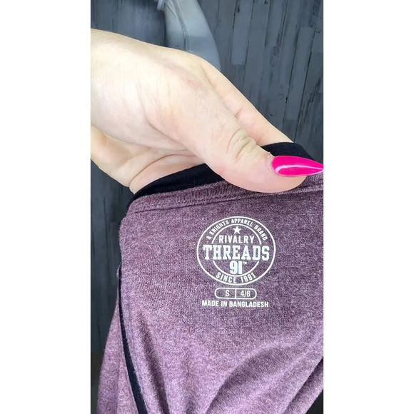 NWT Rivalry‎ Threads Texas A&M Women's V-Neck T-Shirt Maroon Size Small - Picture 5 of 5